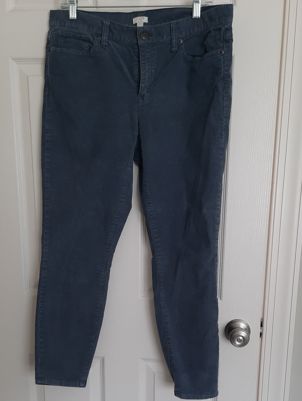J. Crew Skinny Cords in Grey-Blue